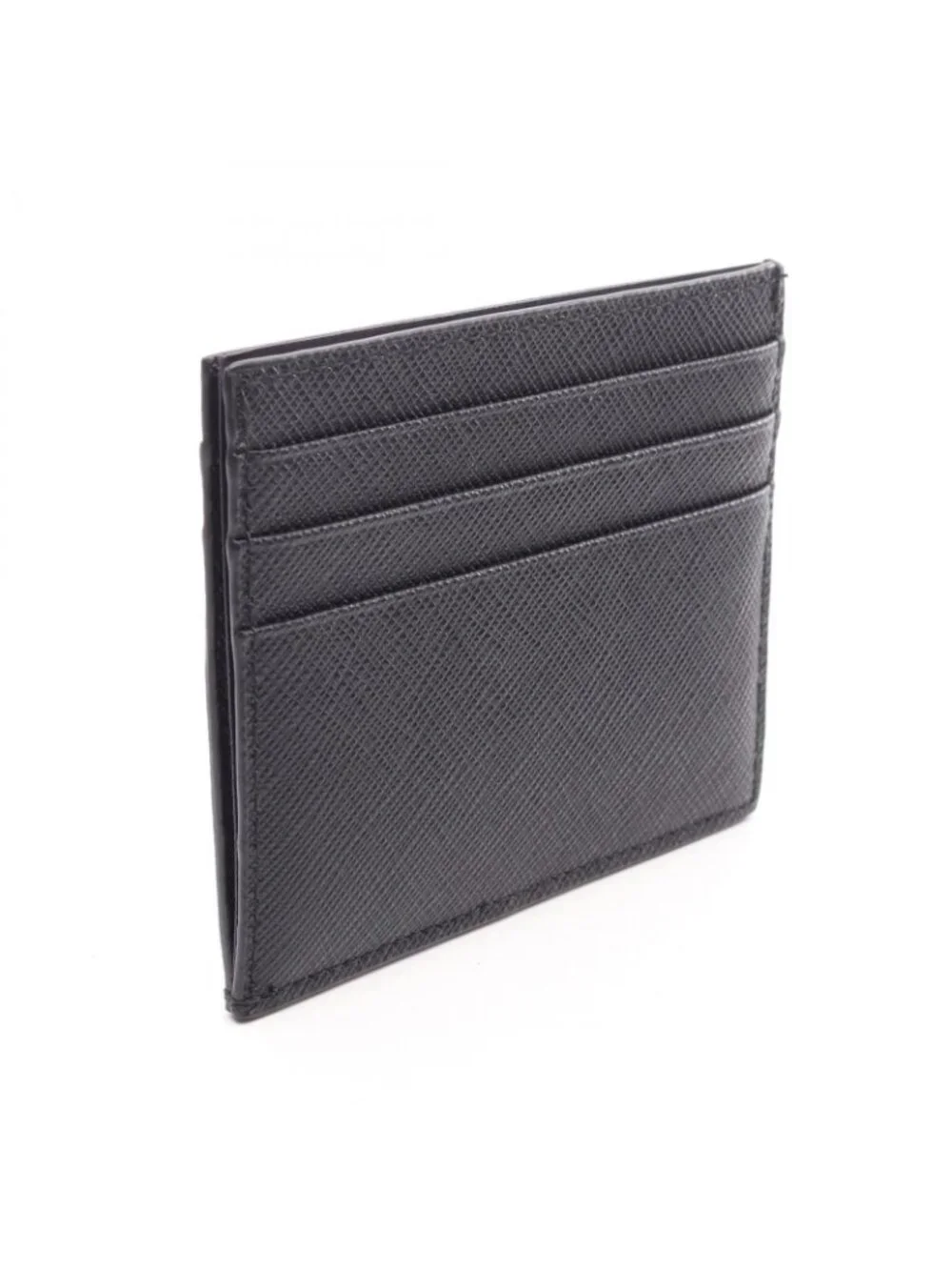 Prada Card Slot Saffiano Metal New